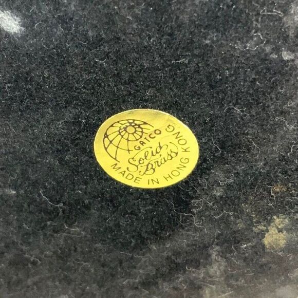 Vintage Gatco Solid Brass Candelabra Pair 3 Arm Candlestick Holders 1980s - Picture 11 of 11